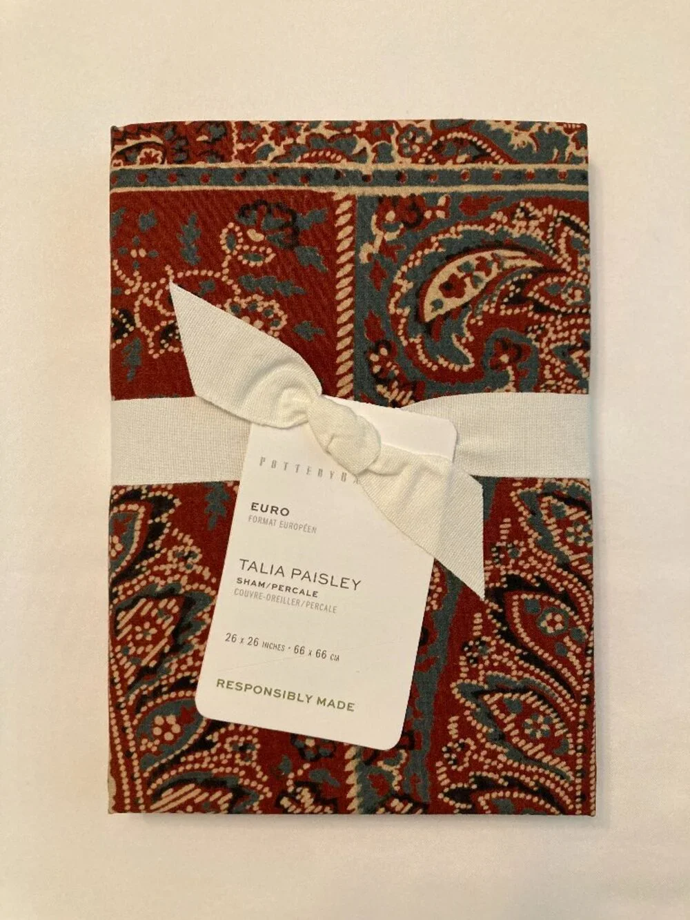 Pottery Barn Talia Paisley Euro (Square) 26